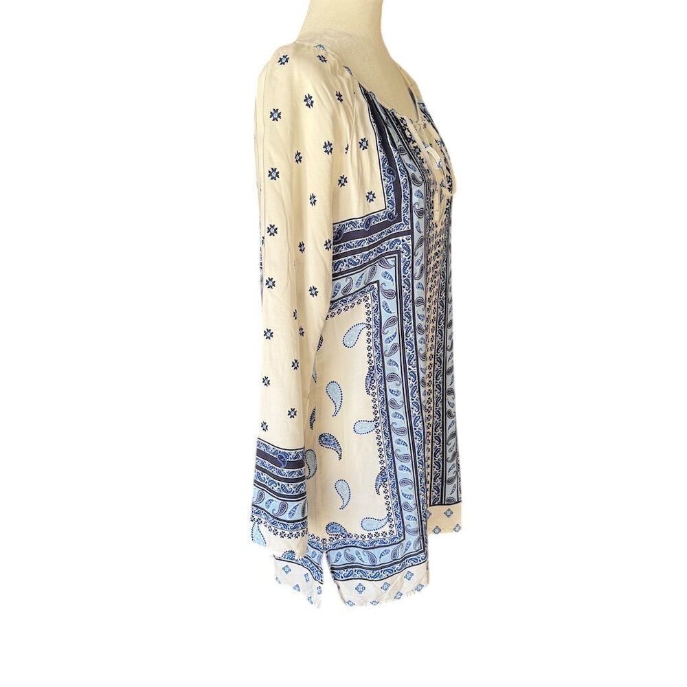 Tommy Bahama Blue Paisley Swimsuit Coverup Tunic Size Small - Picture 6 of 10